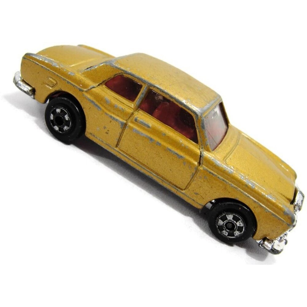 Zylmex Rolls Royce D44 Gold Diecast Toy Car Loose Made In Hong Kong Vintage Coll